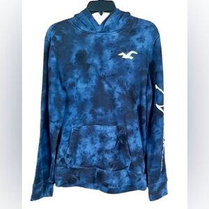 Hollister Blue Tie-Dye Hoodie